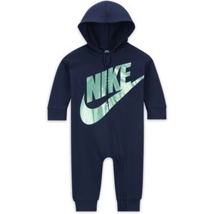 Nike coverall met rits voor baby's (0-12 maanden) - Blauw