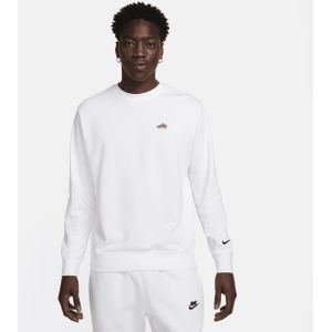 Nike Sportswear Sweatshirt van sweatstof met ronde hals voor heren - Wit