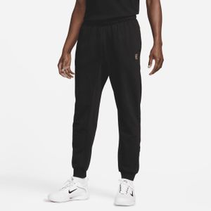 NikeCourt Heritage Tennisbroek van sweatstof voor heren - Zwart