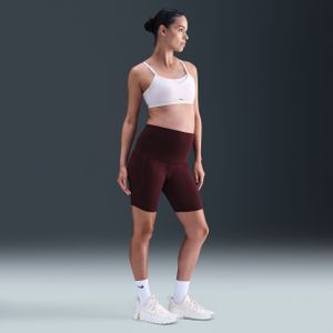 Nike - One Dri-FIT - Bikershorts - Zwart - Hoge Taille met Zakken