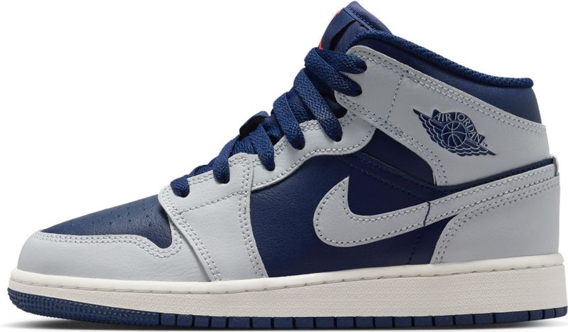 Jordan 1 Mid - Kindersneakers - Blauw - Textil