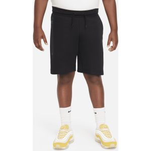 Nike Sportswear Tech Fleece Jongensshorts (ruimere maten) - Zwart