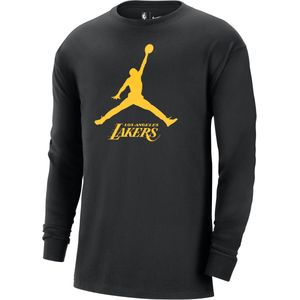 Los Angeles Lakers Essential Jordan NBA-herenshirt met lange mouwen - Zwart