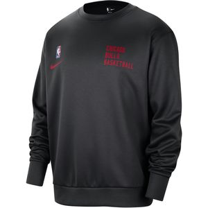 Chicago Bulls Spotlight Nike NBA-sweatshirt met ronde hals en Dri-FIT voor heren - Zwart