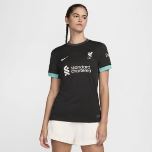 Liverpool FC 2024/25 Stadium Uit Nike Dri-FIT replicavoetbalshirt voor dames - Zwart