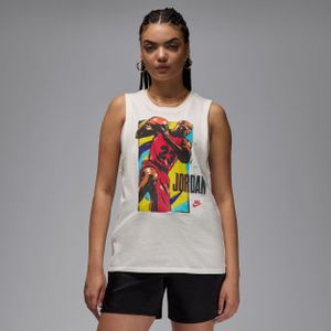 Jordan mouwloos T-shirt met graphic voor dames - Wit