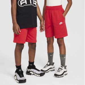 Nike Sportswear Club Fleece shorts van sweatstof voor kids - Rood