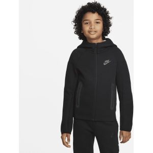 Nike Sportswear Tech Fleece Hoodie met rits voor jongens - Zwart