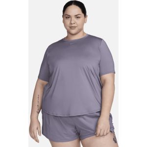 Nike One Classic Dri-FIT damestop met korte mouwen (Plus Size) - Paars