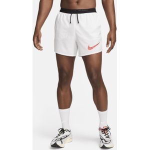 Nike Flex Stride Run Energy hardloopshorts met binnenbroek voor heren (13 cm) - Wit