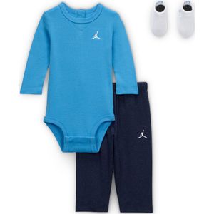 Jordan Baby Essentials boxset met rompertjes met lange mouwen voor baby's - Blauw