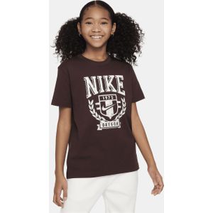 Nike Sportswear T-shirt voor meisjes - Bruin