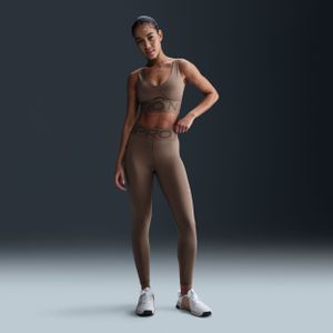 Nike Pro Sculpt lange legging met hoge taille voor dames - Bruin