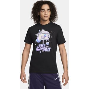 Nike basketbalshirt voor heren - Zwart