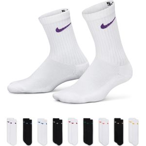 Cadeauverpakking voor de feestdagen met crewsokken voor kids (9 paar) - Wit