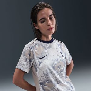 Tottenham Hotspur Academy Pro Thuis Nike Dri-FIT warming-uptop met korte mouwen voor dames - Wit
