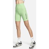 Nike One bikeshorts met hoge taille voor dames (18 cm) - Groen