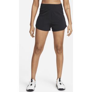Nike Bliss Dri-FIT fitnessshorts met hoge taille en binnenbroekje voor dames (8 cm) - Zwart