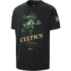 Boston Celtics Courtside Nike NBA-herenshirt - Zwart