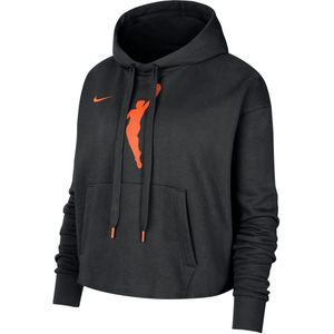 Team 13 Courtside Nike korte WNBA-hoodie voor dames - Zwart