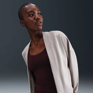 Nike Zenvy oversized damesvest met Dri-FIT - Grijs