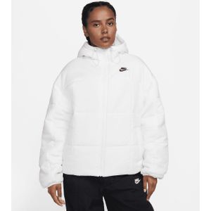 Nike Sportswear Classic Puffer Therma-FIT ruimvallend damesjack met capuchon - Wit