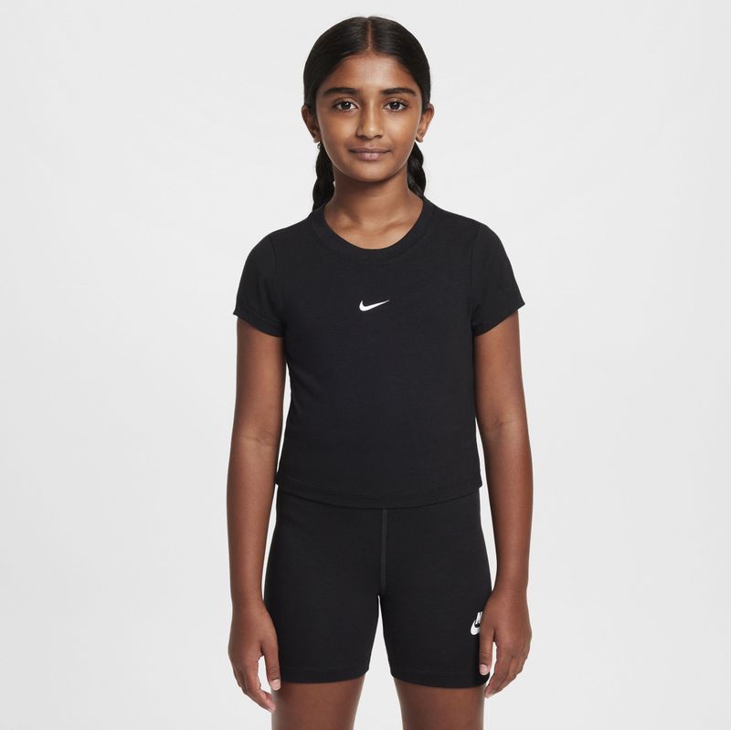 Nike - Sportswear Crop T-shirt - Zwart - Junior