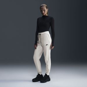 Nike Sportswear Tech Fleece joggingbroek met halfhoge taille voor dames - Bruin