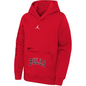 Chicago Bulls Courtside Statement Edition Jordan NBA-hoodie van fleece voor kids - Rood