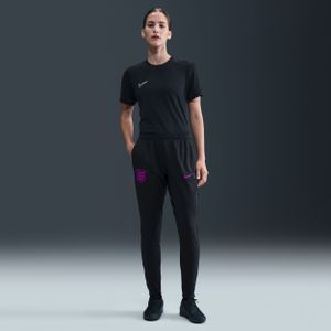 Engeland Strike Nike Dri-FIT knit voetbalbroek voor dames - Zwart