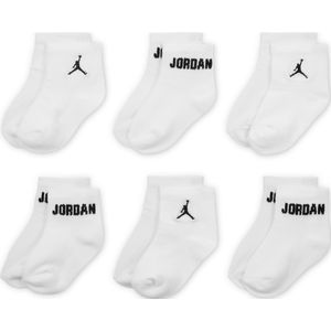 Jordan Everyday Essentials enkelsokken voor baby's/peuters (6 paar) - Wit