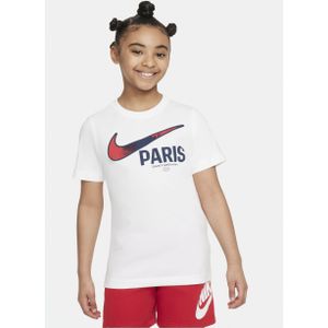 Paris Saint-Germain Swoosh Nike voetbalshirt voor kids - Wit