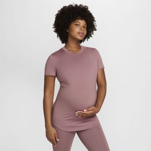 Nike (M) One Dri-FIT Slim-Fit top met korte mouwen voor dames (zwangerschapskleding) - Paars