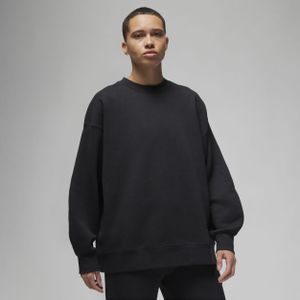 Jordan Flight Fleece sweatshirt met ronde hals voor dames - Zwart