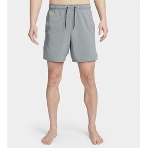 Nike Unlimited multifunctionele niet-gevoerde herenshorts met Dri-FIT (18 cm) - Grijs