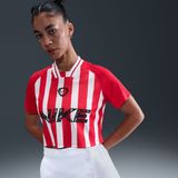 Nike - Croptop - Rood - Korte Mouwen - Dames