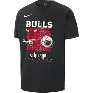 Chicago Bulls Courtside Max90 Nike NBA T-shirt voor heren - Zwart