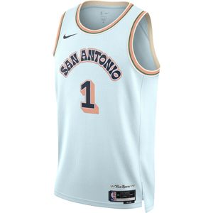 Victor Wembanyama San Antonio Spurs 2024/25 City Edition Nike Dri-FIT Swingman NBA-jersey voor heren - Blauw