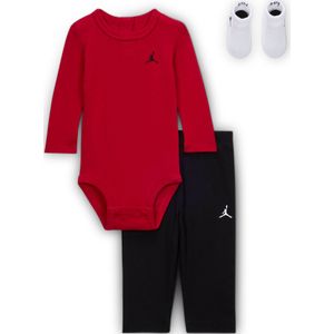 Jordan Baby Essentials boxset met rompertjes met lange mouwen voor baby's - Rood