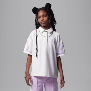 Jordan top van sweatstof voor kids - Wit