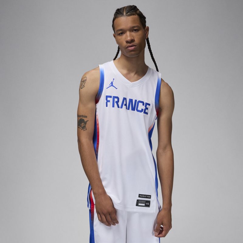 Frankrijk - Limited Thuis - Basketbaljersey - Wit
