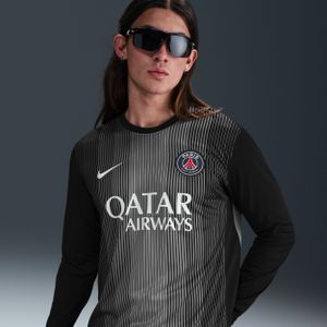 Paris Saint-Germain 2025/26 Stadium Goalkeeper Nike Dri-FIT replicavoetbalshirt met lange mouwen voor heren - Zwart