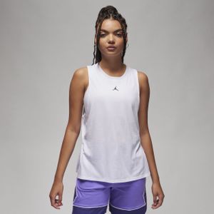 Jordan Sport tanktop met ruitdetail voor dames - Wit