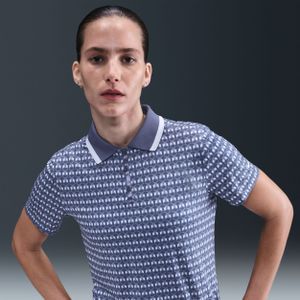 Nike Tour Dri-FIT golfpolo met korte mouwen en print voor dames - Paars