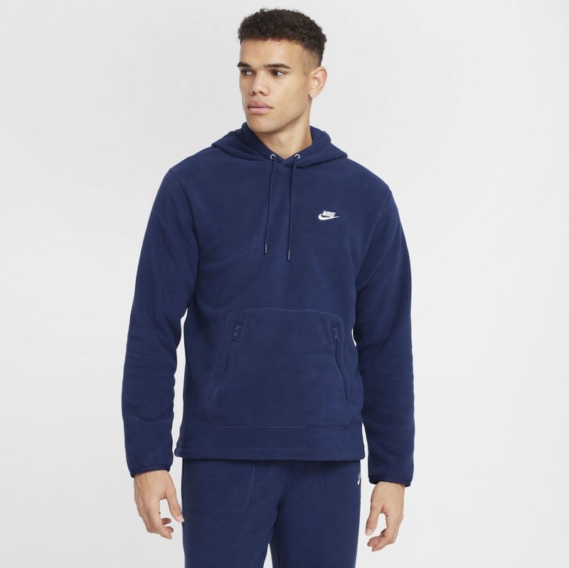 Nike Club winterse hoodie voor heren - Blauw