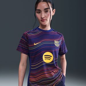 Nike - FC Barcelona Pre-Match Trainingsshirt - Donkerblauw Rood Goud - Dames