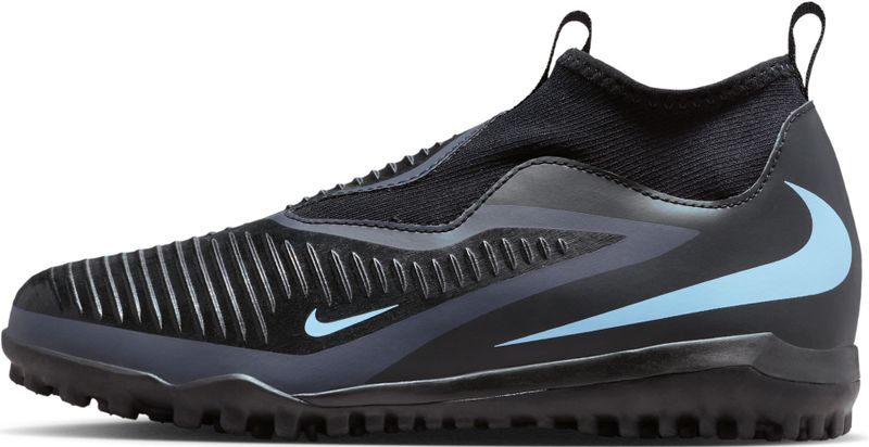 Nike Jr. Phantom 6 High Academy voetbalschoenen voor kids (turf) - Zwart