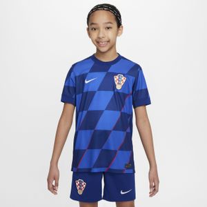 Kroatië 2024/25 Stadium Uit Nike Dri-FIT replica voetbalshirt voor kids - Blauw