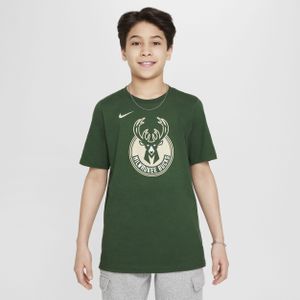 Milwaukee Bucks Essential Nike NBA-shirt met logo voor jongens - Groen