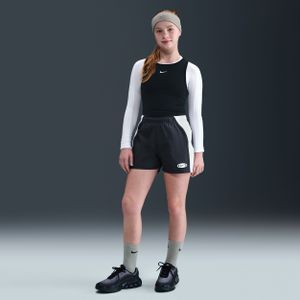 Nike - HV3595-010 - Geweven Meisjesshort - Zwart
